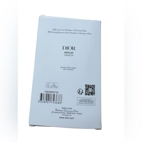 DIOR Compact Mirror With Black Faux Leather Case - Picture 9 of 9